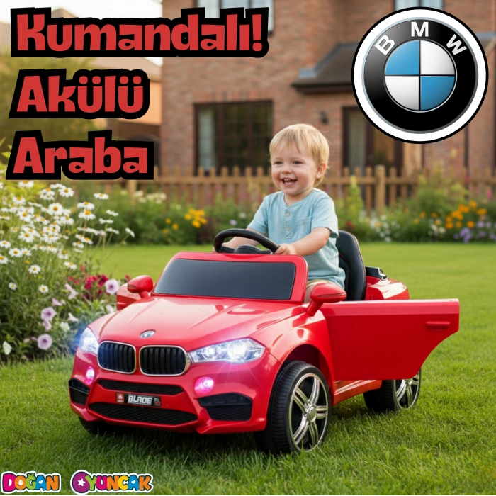 Blade GT Kırmızı Uzaktan Kumandalı 4X2 12 Volt Akülü Araba - RC BMW Akülü Araba