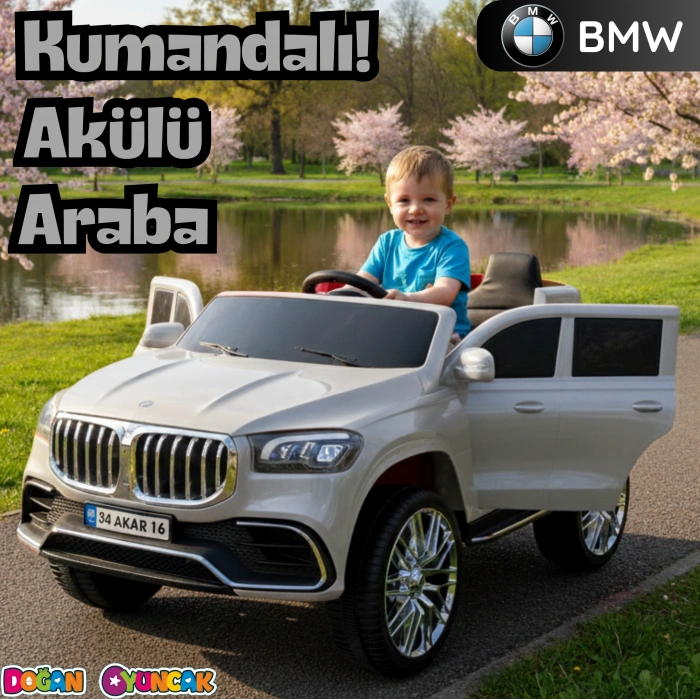 Bold GT Gri Uzaktan Kumandalı 4X2 12 Volt Akülü Araba - RC BMW Akülü Araba BMW Akülü Araç