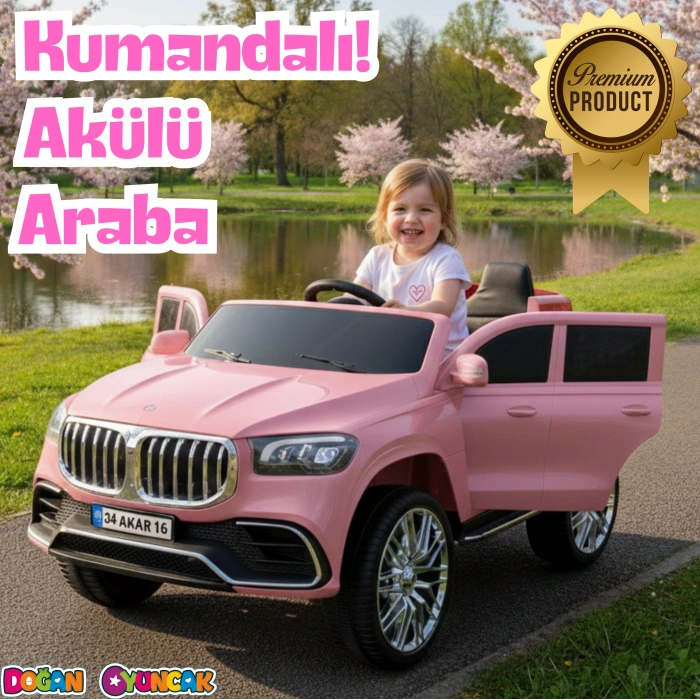 Bold GT Pembe Uzaktan Kumandalı 4X2 12 Volt Akülü Araba - RC BMW Akülü Araba BMW Akülü Araç