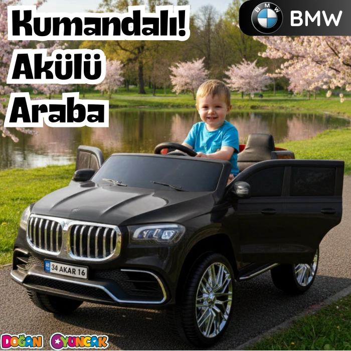 Bold GT Siyah Uzaktan Kumandalı 4X2 12 Volt Akülü Araba - RC BMW Akülü Araba BMW Akülü Araç
