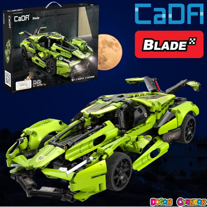 CADA Kumandalı Blade Sports Motorlu Araba Lego - Lego Setleri - CADA Mini Lego - Araba CADA Lego RC Araba