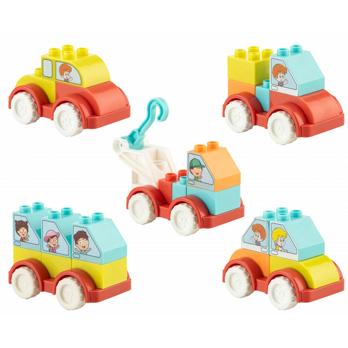 Creative Blok 20 Parça Araç Seti - Slide Blocks - Lego Oyuncakları - Yaratıcı Top Oyunu - Creative Lego