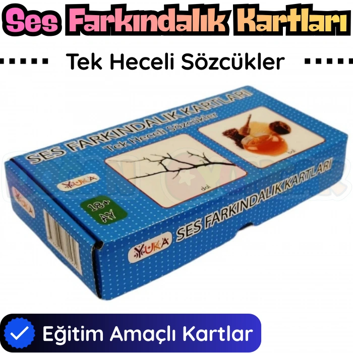 Dil Gelişim Kartları - Tüm Set - Uyaklı Sözcük Karları, Konuşma Kartları - Ses Kartları Otizim Kartları