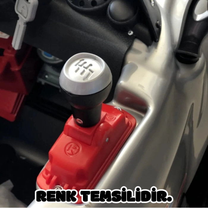 Kumandalı BMW Akülü Araba Gri - Kumandalı 12 Volt Tek Kişilik Akülü Araba Akülü JEEP - TX5 Sport Akülü Araba