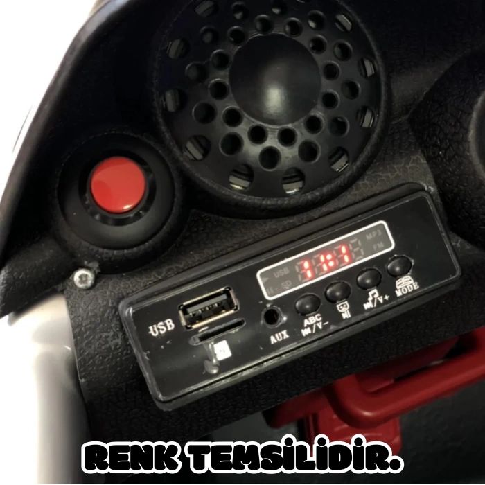 Kumandalı BMW Akülü Araba Gri - Kumandalı 12 Volt Tek Kişilik Akülü Araba Akülü JEEP - TX5 Sport Akülü Araba