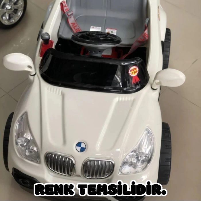 Kumandalı BMW Akülü Araba Gri - Kumandalı 12 Volt Tek Kişilik Akülü Araba Akülü JEEP - TX5 Sport Akülü Araba