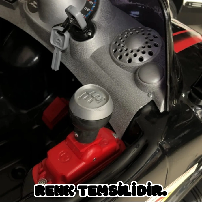Kumandalı Mini Cooper Akülü Araba Kırmızı - Kumandalı 12 Volt Tek Kişilik Akülü Araba Akülü JEEP - Turbo Coupe Akülü Araba