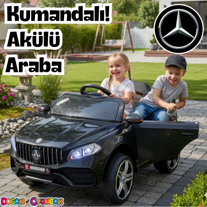 Maestro GT Siyah Uzaktan Kumandalı 4X2 12 Volt Akülü Araba - RC Mercedes Akülü Araba