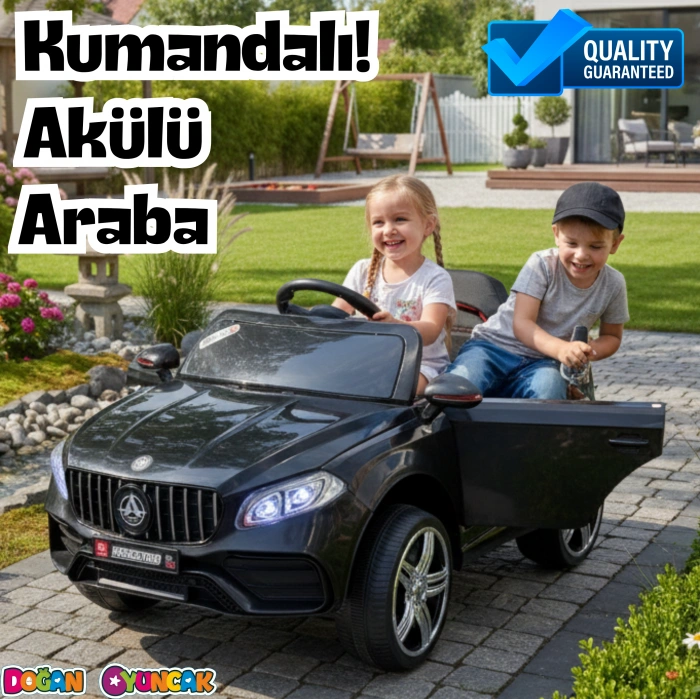 Maestro GT Siyah Uzaktan Kumandalı 4X2 12 Volt Akülü Araba - RC Mercedes Akülü Araba