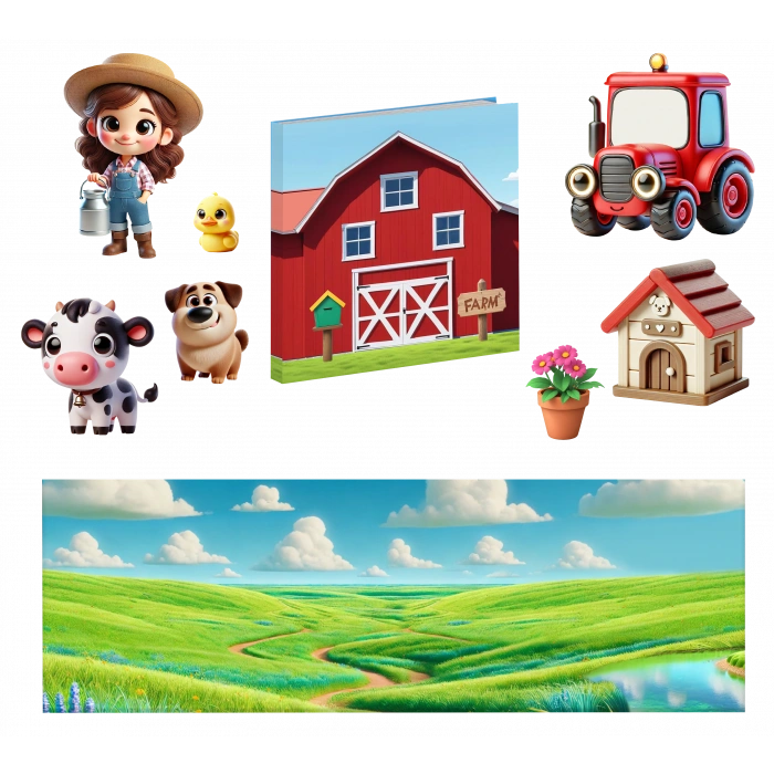 Magnetli Çiftlik Seti - Magnetli Farm Set - Magical Magnet - Çiftlik Oyunu - Hayvanlı Magnetler - Hayvanlar