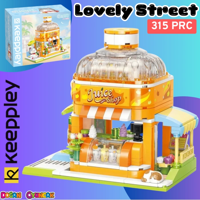 Mikro Blok Meyve Suyu Dükkanı 315 Parça - Lego Setleri - Keeppley Mini Lego - Keeppley Lego - Mikro Bloklar