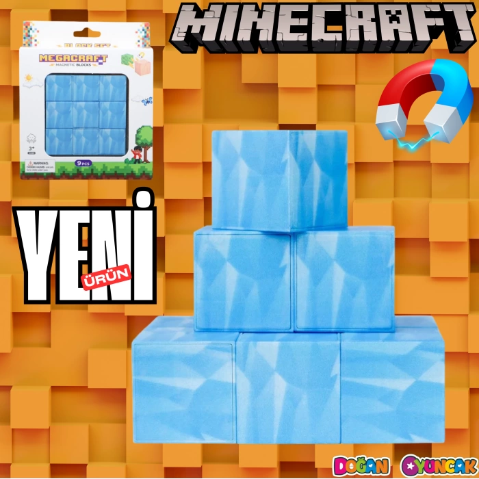 Minecraft Buzul Desenli Blok Manyetik Lego Minecraft Manyetik Lego Minecraft Lego Megacraft Lego Seti Megnetic Blocks