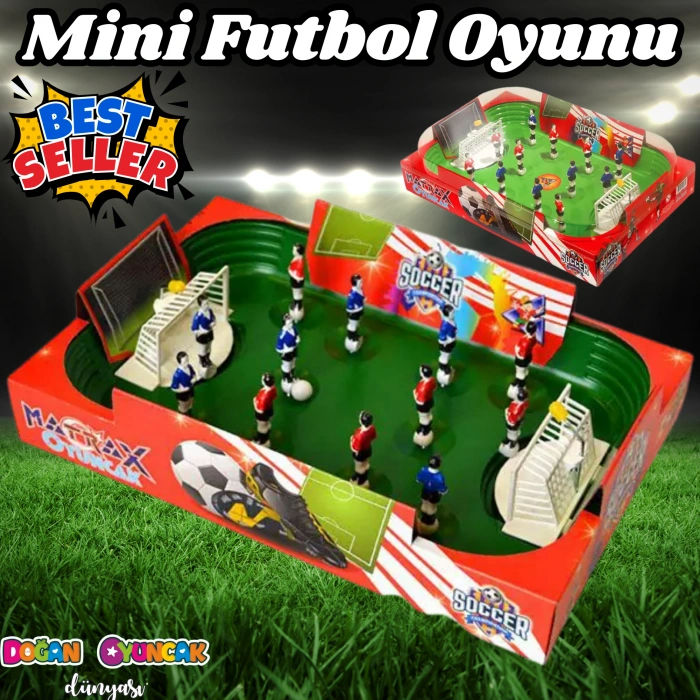 Mini Futbol Oyunu - Futbol Maçı Oyuncak - Futbol Oyuncakları - Top Oyuncak Langırt Setleri - Langırt Oyuncakları - Masa Oyunu