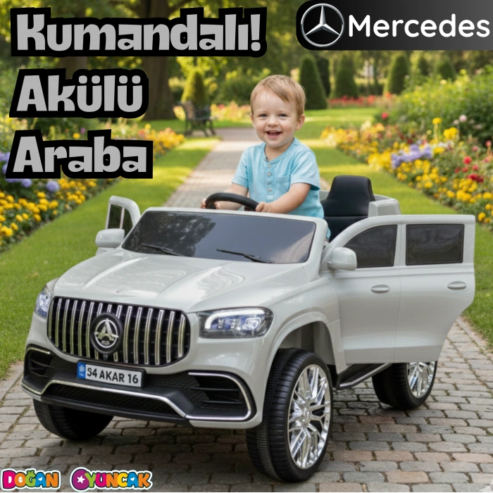 Miracle GT Gri Uzaktan Kumandalı 4X2 12 Volt Akülü Araba - RC Mercedes Akülü Araba