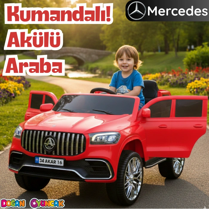 Miracle GT Kırmızı Uzaktan Kumandalı 4X2 12 Volt Akülü Araba - RC Mercedes Akülü Araba