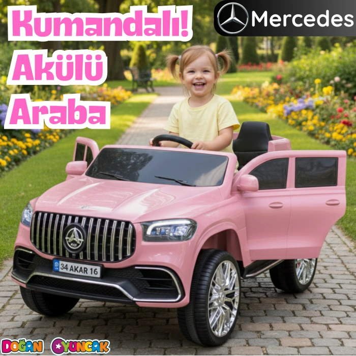 Miracle GT Pembe Uzaktan Kumandalı 4X2 12 Volt Akülü Araba - RC Mercedes Akülü Araba