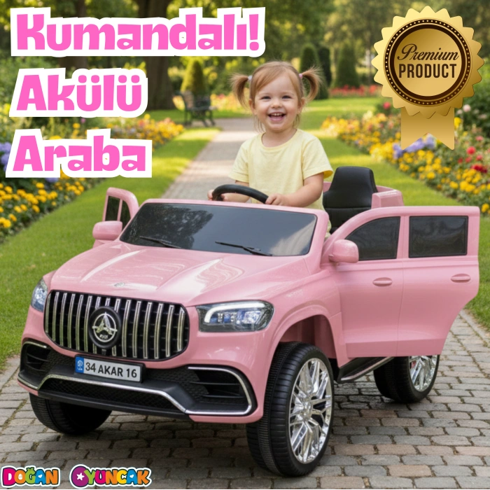 Miracle GT Pembe Uzaktan Kumandalı 4X2 12 Volt Akülü Araba - RC Mercedes Akülü Araba