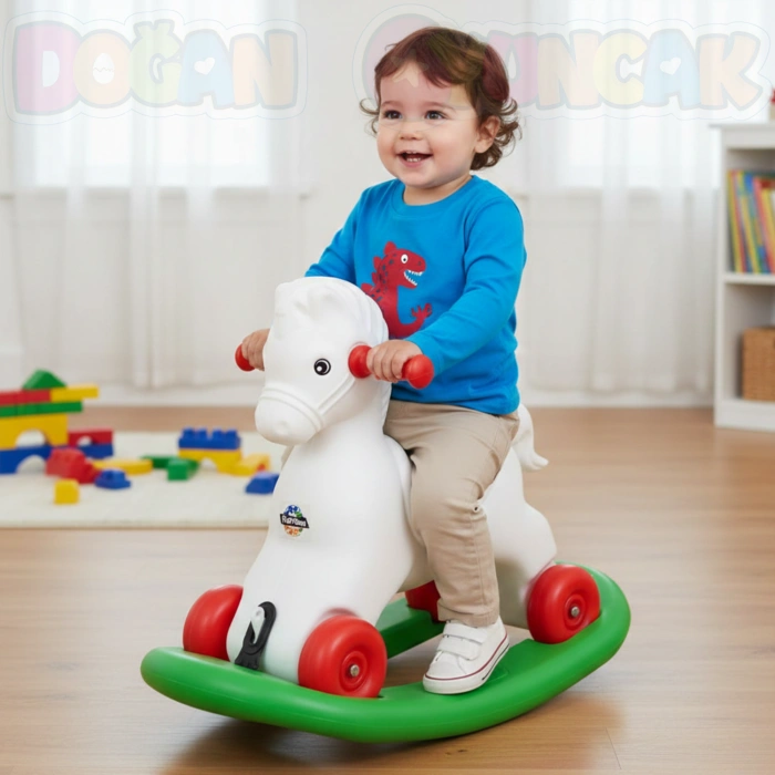 Moli Sallanan At - Sallanan At - Sallanan Oyuncaklar - Arabalı At Dış Mekan Oyuncak