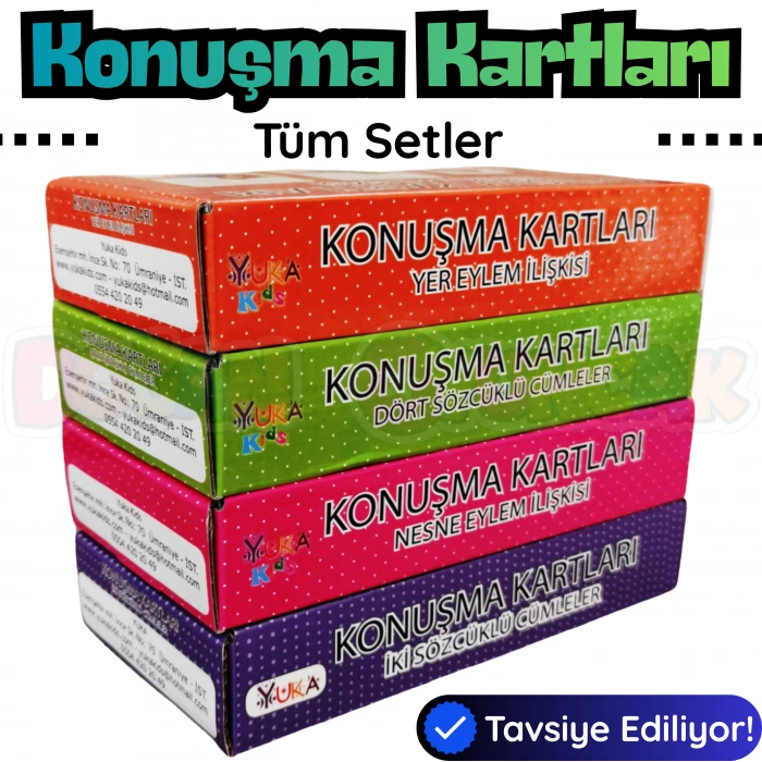 Orijinal Konuşma Kartları - Tüm Setler - Çocuklar için Konuşma Etkinliği Otizim Kartları