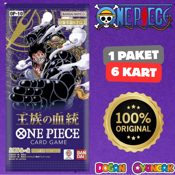 Orijinal One Piece Royal Blood Card OP-10 - One Piece Kraliyet Kanı Koleksiyonluk Kart - One Piece Kart