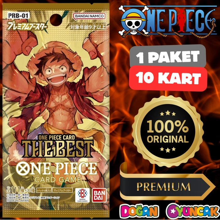 Orijinal One Piece The Best Card PRB-01 - One Piece En İyisi Koleksiyonluk Kart One Piece Premium Kart