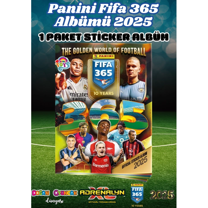 Panini FIFA 365 2025 Albüm Başlangıç Paketi - Futbolcu Çıkartmaları - Trading Futbolcu Oyuncu Kartı Panini Stickers