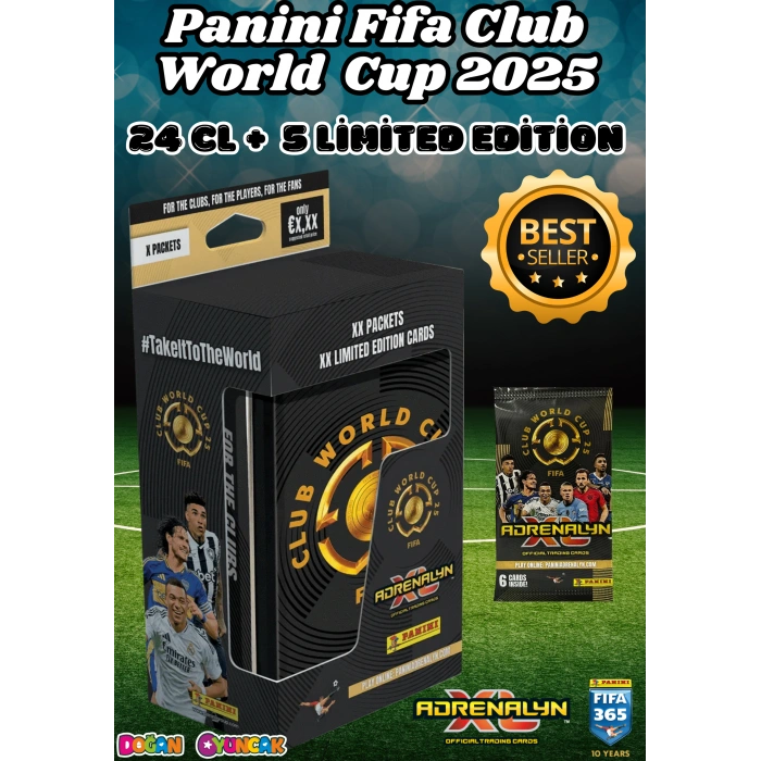 Panini FIFA Club World Cup 25 - Fifa Dünya Kupası 2025 - Trading Futbolcu Oyuncu Kartı Panini