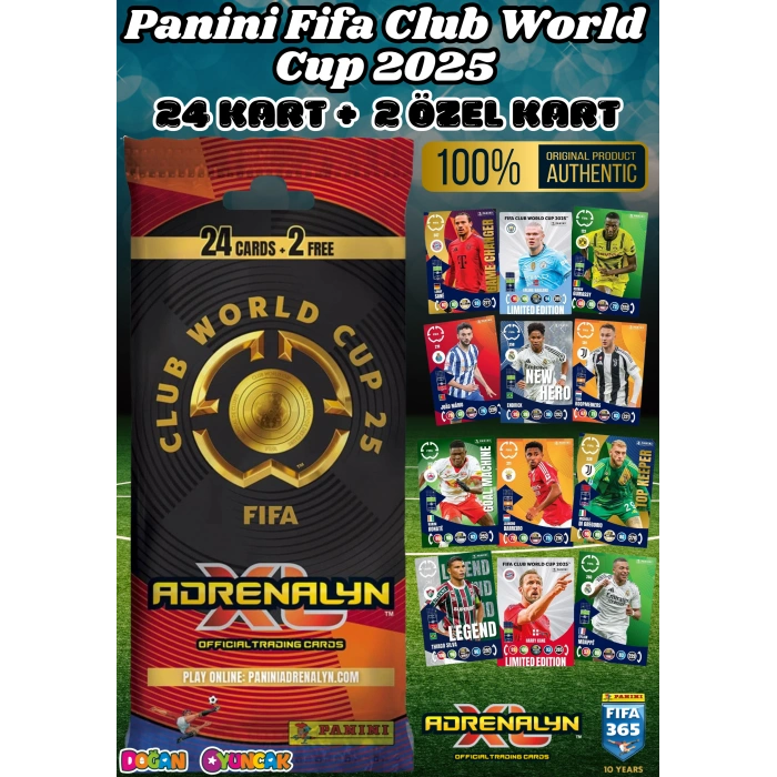 Panini FIFA Club World Cup 25 Soccer Trading Cards - Fifa Dünya Kupası 2025 - Trading Futbolcu Oyuncu Kartı Panini