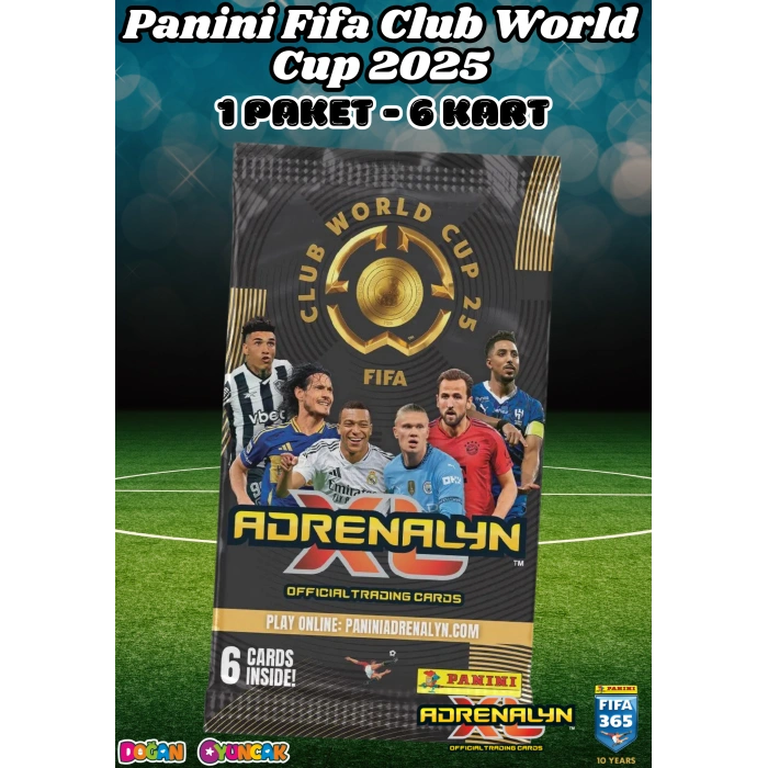 Panini FIFA Club World Cup 25 Trading Cards (1 Paket) - Fifa Dünya Kupası 2025 Trading Futbolcu Oyuncu Kartı Panini