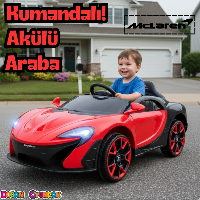 Quantum GT Kırmızı Uzaktan Kumandalı 4X2 12 Volt Akülü Araba - RC McLaren Akülü Araba
