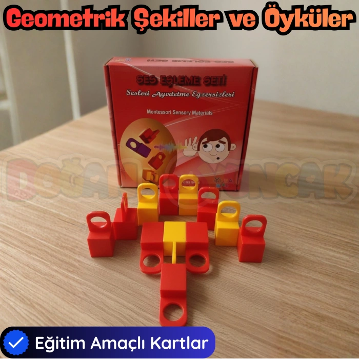 Ses Eşleme Seti - Sesleri Ayırt Etme Oyunu Ses Oyunu - Konuşma Etkinliği Otizim Kartları