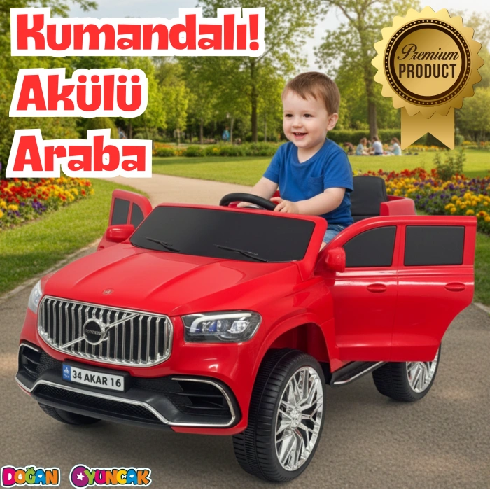 Voyage GT Kırmızı Uzaktan Kumandalı 4X2 12 Volt Akülü Araba - RC Volvo Akülü Araba Volvo Akülü Araç