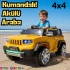 Fenomen Sarı Uzaktan Kumandalı 4X4 12 Volt Çift Kişilik Akülü Araba - RC Jeep 4x4 Akülü Araba