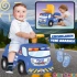 Go Hero Polis Arabası - Binmeli Araba İlk Arabam - Çocuk Arabası - İlk Adım Arabası - 4 Teker Araç