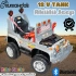 Kumandalı Mega Akülü Araba Gri - Kumandalı 12 Volt Tek Kişilik Akülü Araba Akülü JEEP - Mega Off Road Turbo Jeep