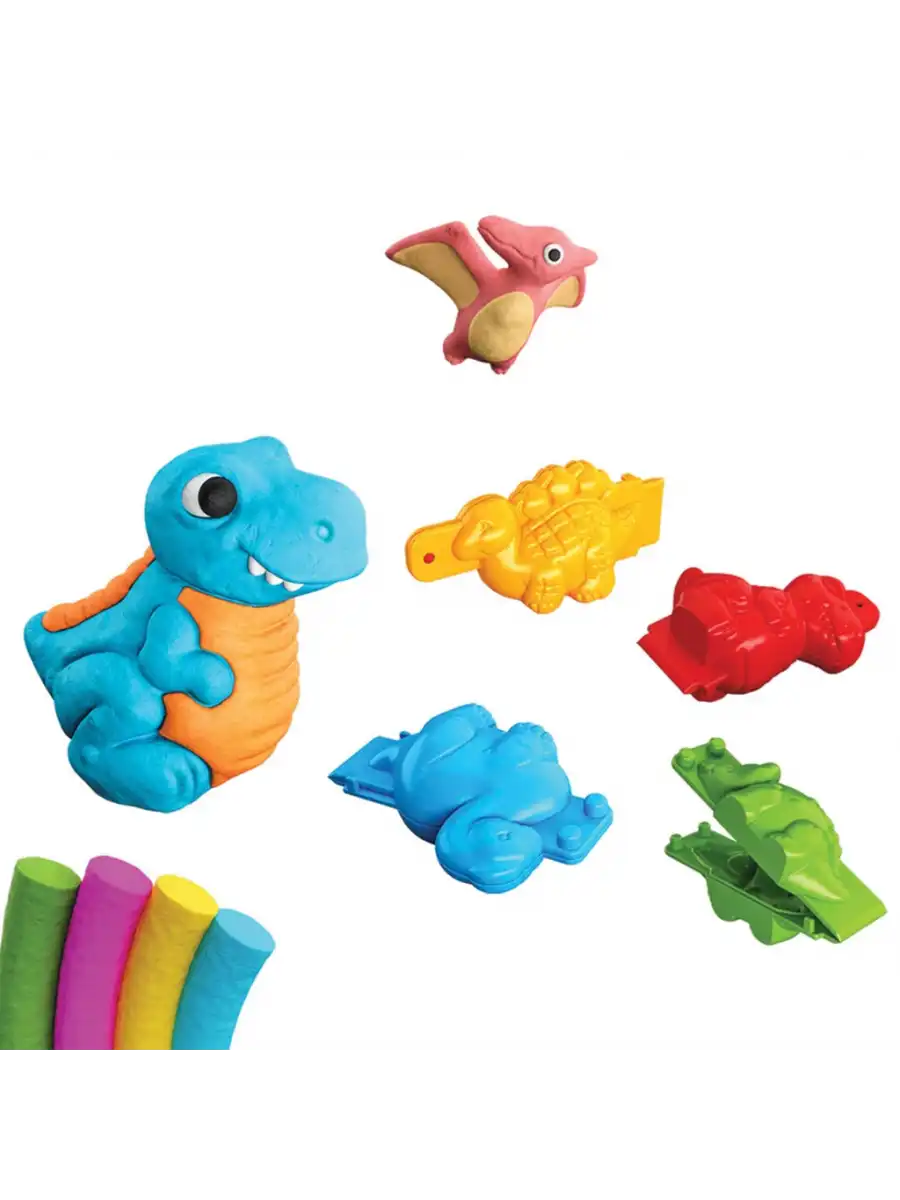 3D Dinozor Oyun Hamur Seti 200 Gr. - Oyun Hamuru Seti - Hamur Setleri - Hamur Kalıpları