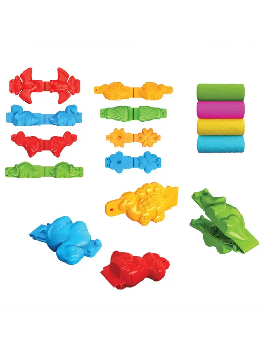 3D Dinozor Oyun Hamur Seti 200 Gr. - Oyun Hamuru Seti - Hamur Setleri - Hamur Kalıpları