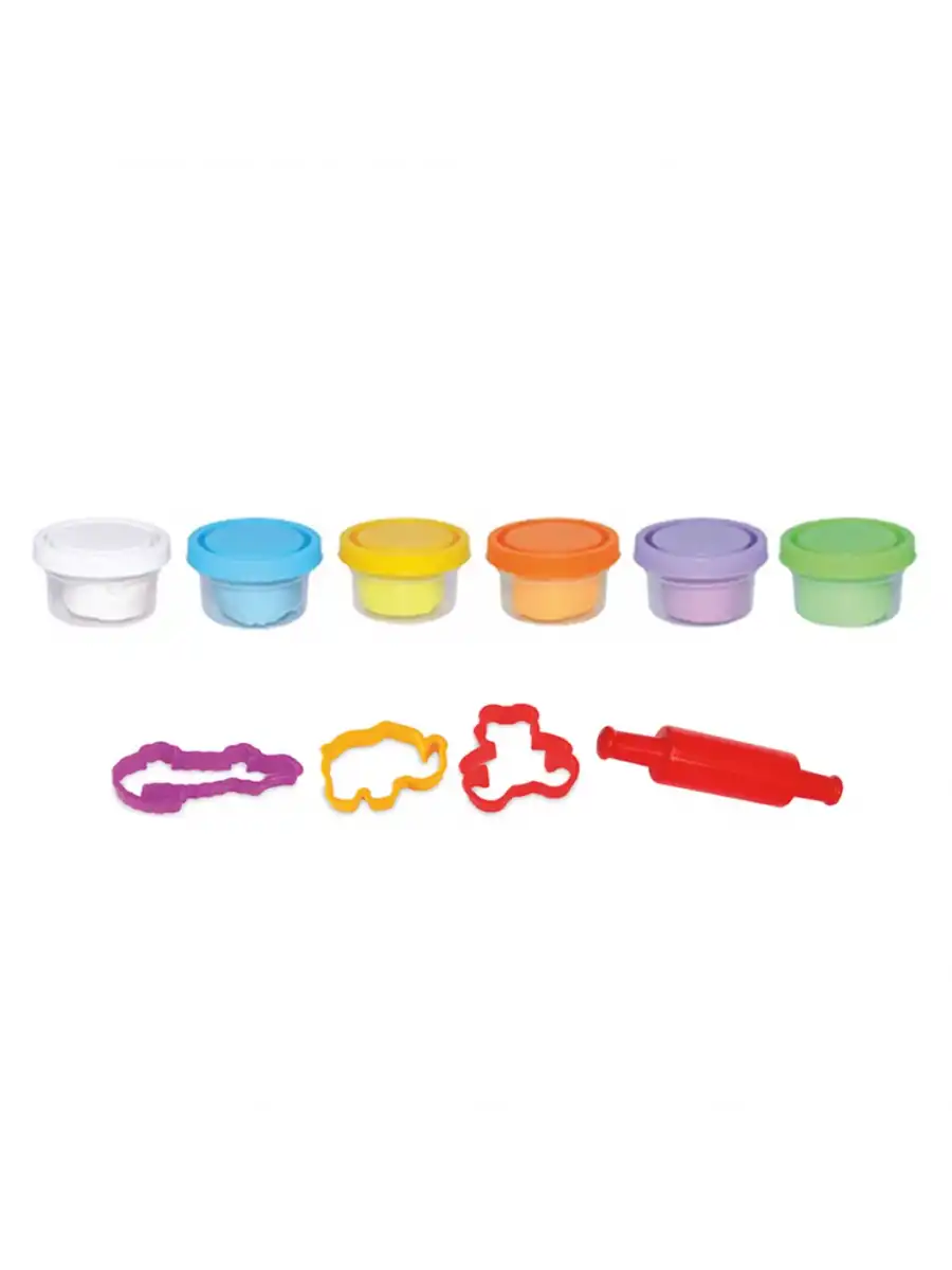 6lı Polybag Oyun Hamur Seti 168 Gr. - Oyun Hamuru Seti - Hamur Setleri - Hamur Kalıpları