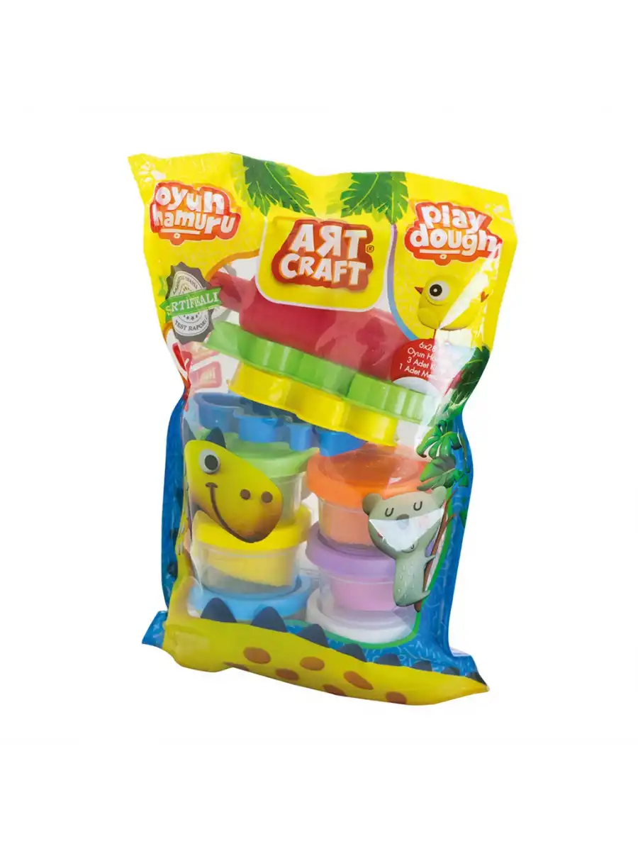 6lı Polybag Oyun Hamur Seti 168 Gr. - Oyun Hamuru Seti - Hamur Setleri - Hamur Kalıpları