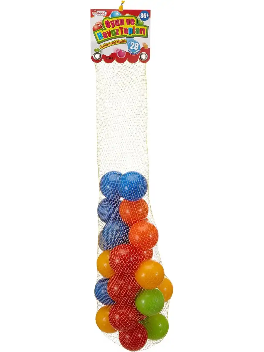 Oyun Havuz Topu 28li Filede (7 mm.) - Oyun Topları - Havuz Topları - Renkli Toplar