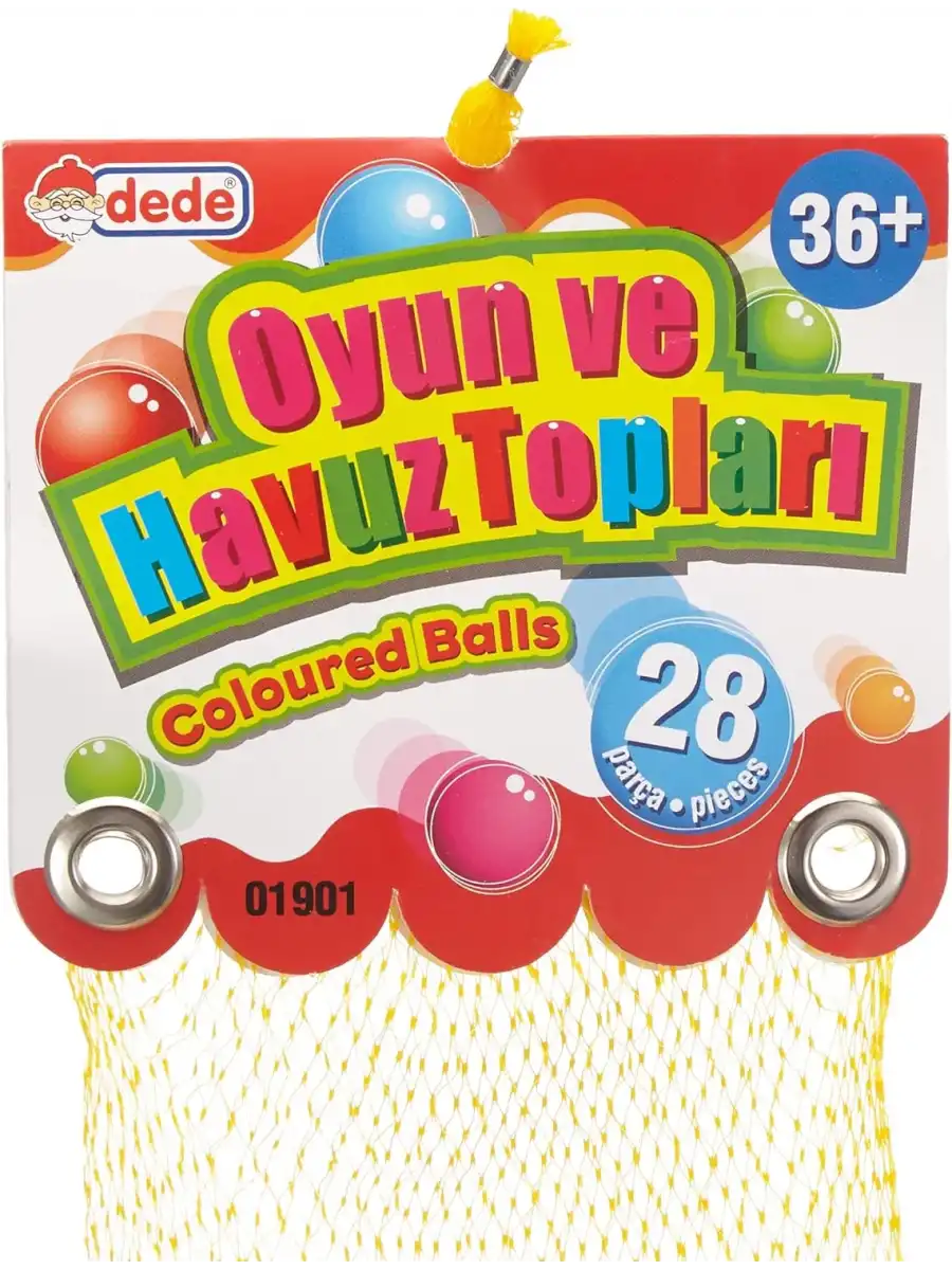 Oyun Havuz Topu 28li Filede (9 mm.) - Oyun Topları - Havuz Topları - Renkli Toplar