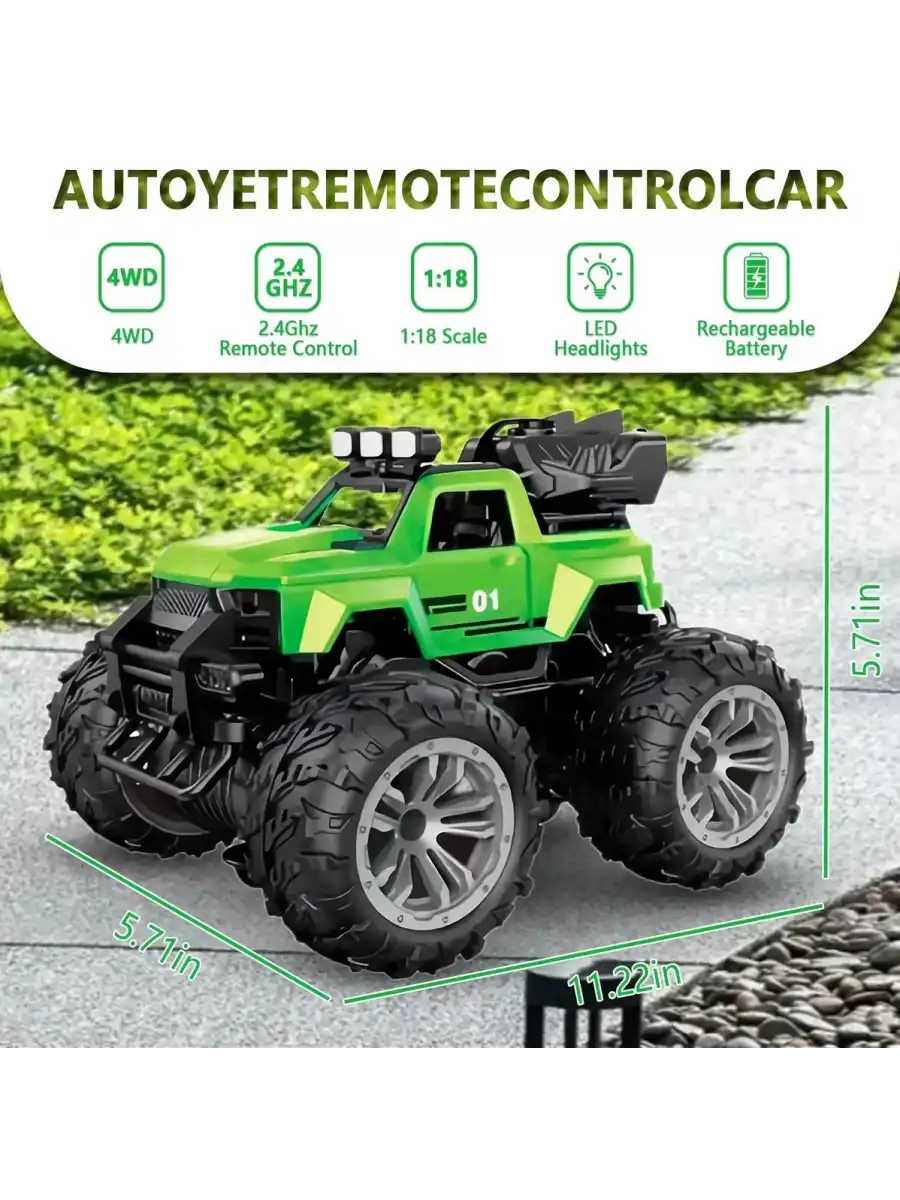 Smoke R/C Araba Yeşil - Uzaktan Kumandalı Duman Atan Araba - Dumanlı Kumandalı Araba - Uzaktan Kumandalı Araba