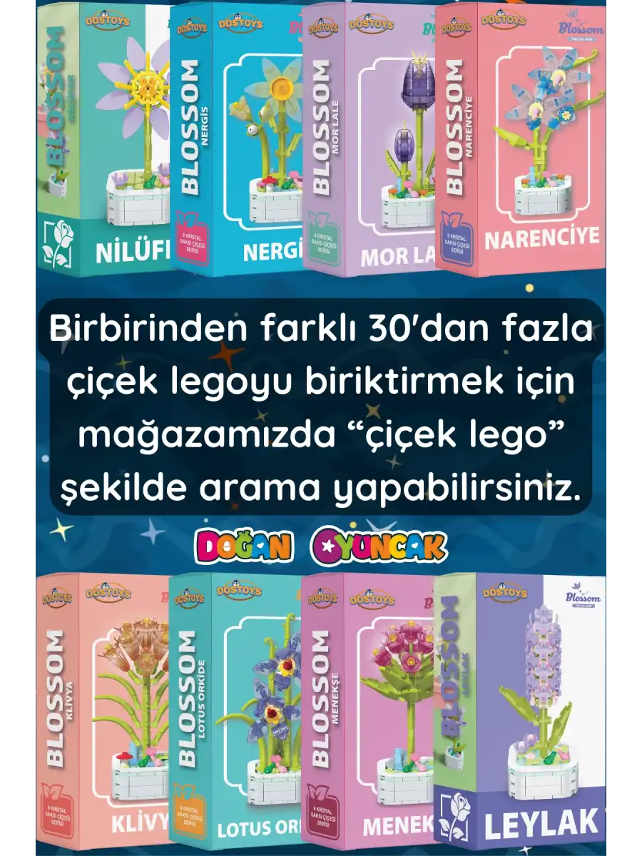 Mikro Blok Gesang Çiçek Lego - Lego Setleri Mini Lego - Çiçek Lego - Blossom Çiçek Lego