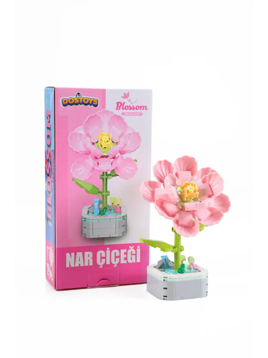 Mikro Blok Nar Çiçeği Çiçek Lego - Lego Setleri Mini Lego - Çiçek Lego - Blossom Çiçek Lego