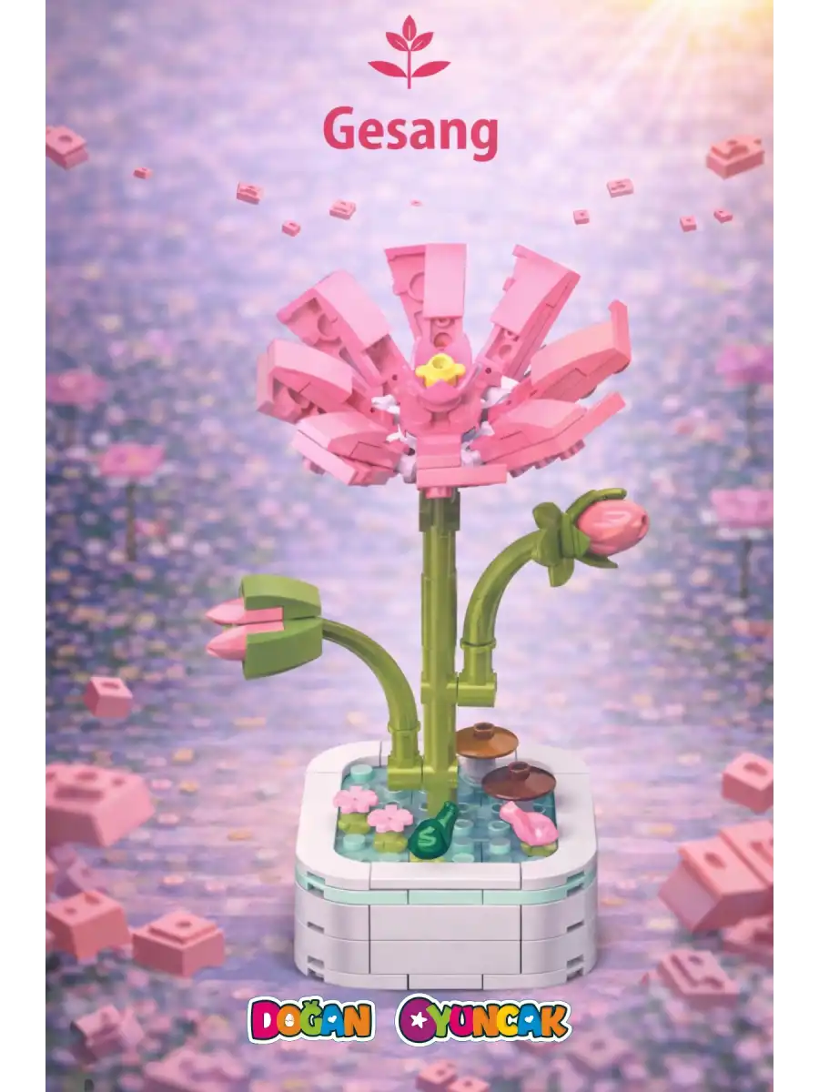 Mikro Blok Gesang Çiçek Lego - Lego Setleri Mini Lego - Çiçek Lego - Blossom Çiçek Lego