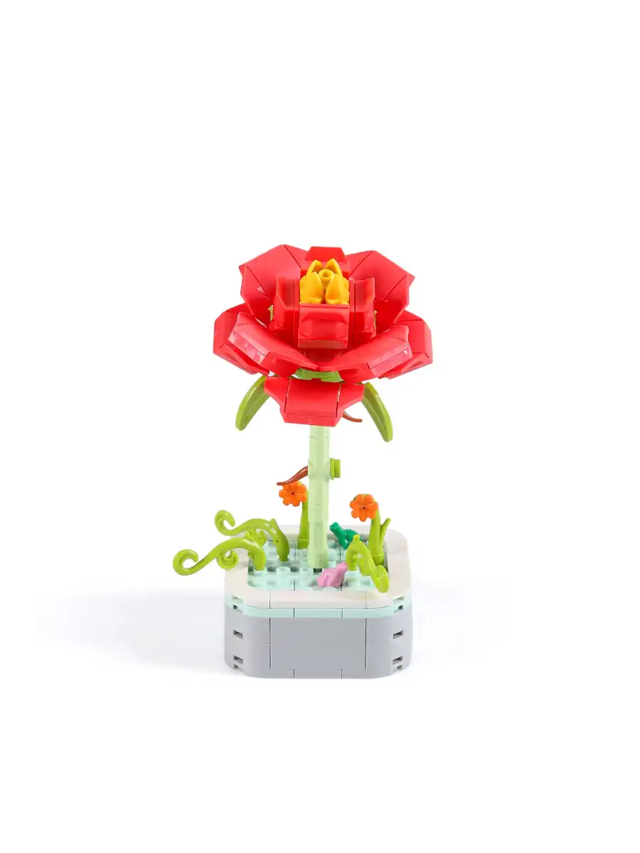 Mikro Blok Şakayık Çiçek Lego - Lego Setleri Mini Lego - Çiçek Lego - Blossom Çiçek Lego