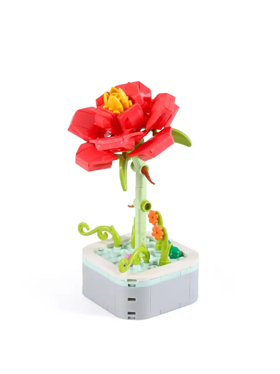 Mikro Blok Şakayık Çiçek Lego - Lego Setleri Mini Lego - Çiçek Lego - Blossom Çiçek Lego