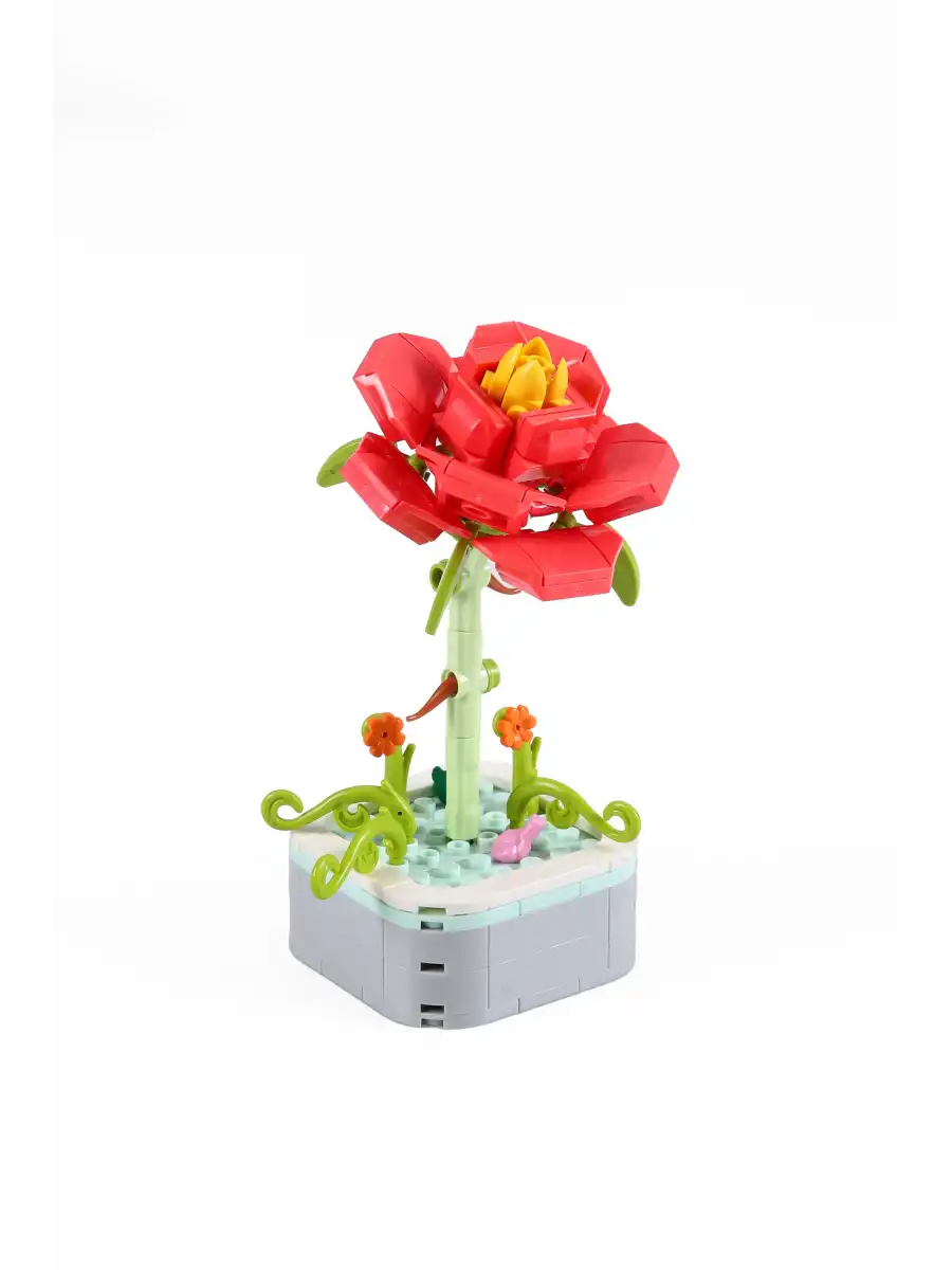 Mikro Blok Şakayık Çiçek Lego - Lego Setleri Mini Lego - Çiçek Lego - Blossom Çiçek Lego