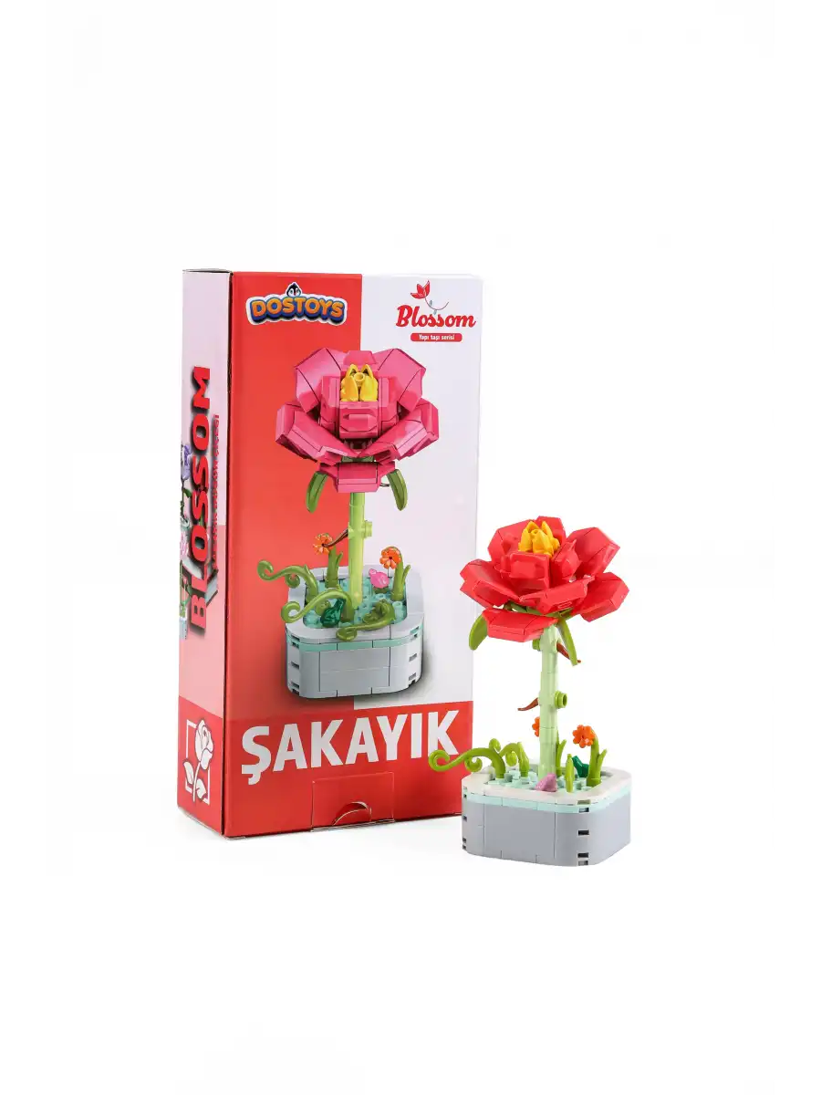 Mikro Blok Şakayık Çiçek Lego - Lego Setleri Mini Lego - Çiçek Lego - Blossom Çiçek Lego