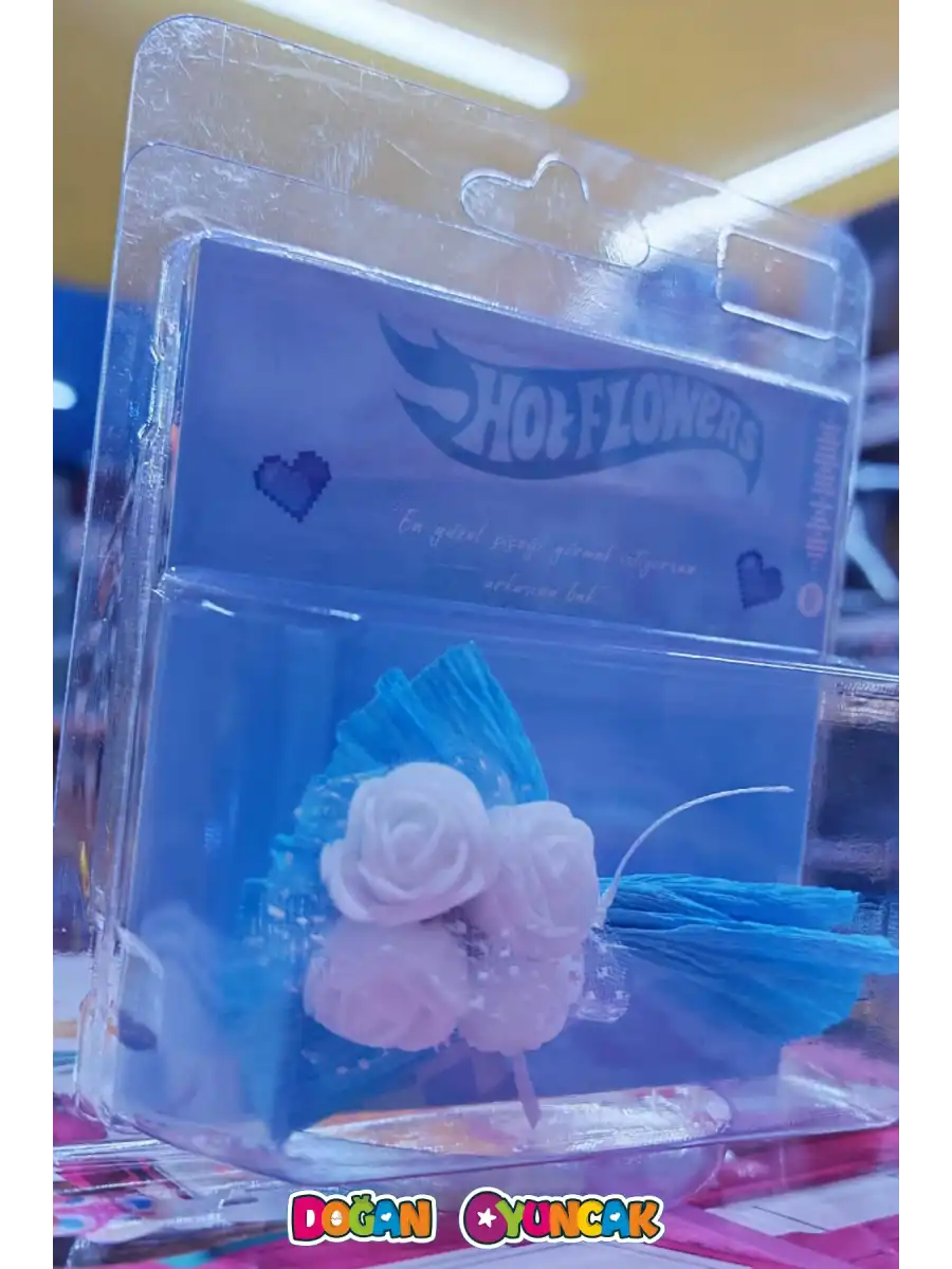 Hot Flowers Aynalı Çiçek Mavi - Hediyelik Hotflowers Çiçek Mini Buket Spotify Hotflowers Çiçek